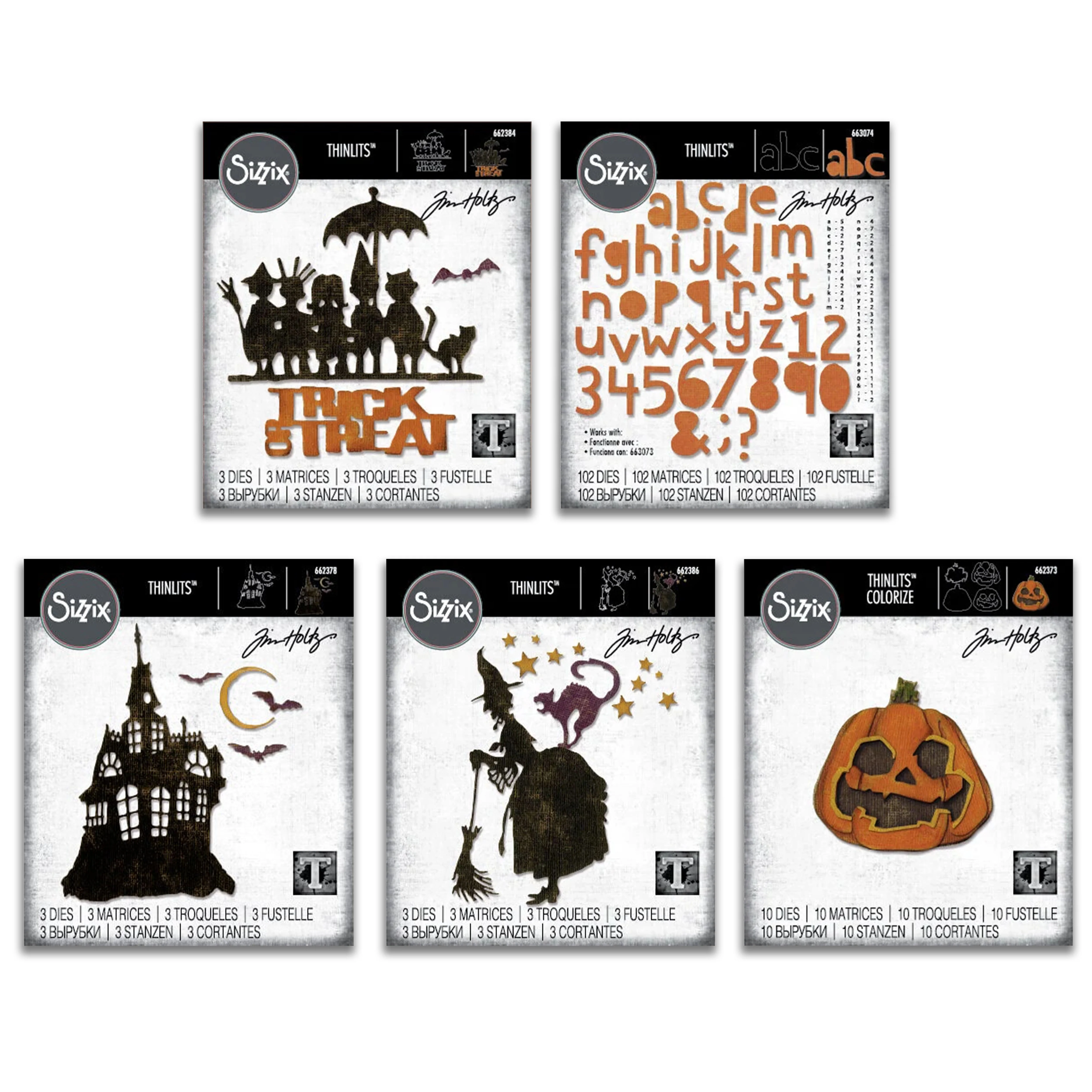 Sizzix Thinlits Halloween Die Bundle by Tim Holtz