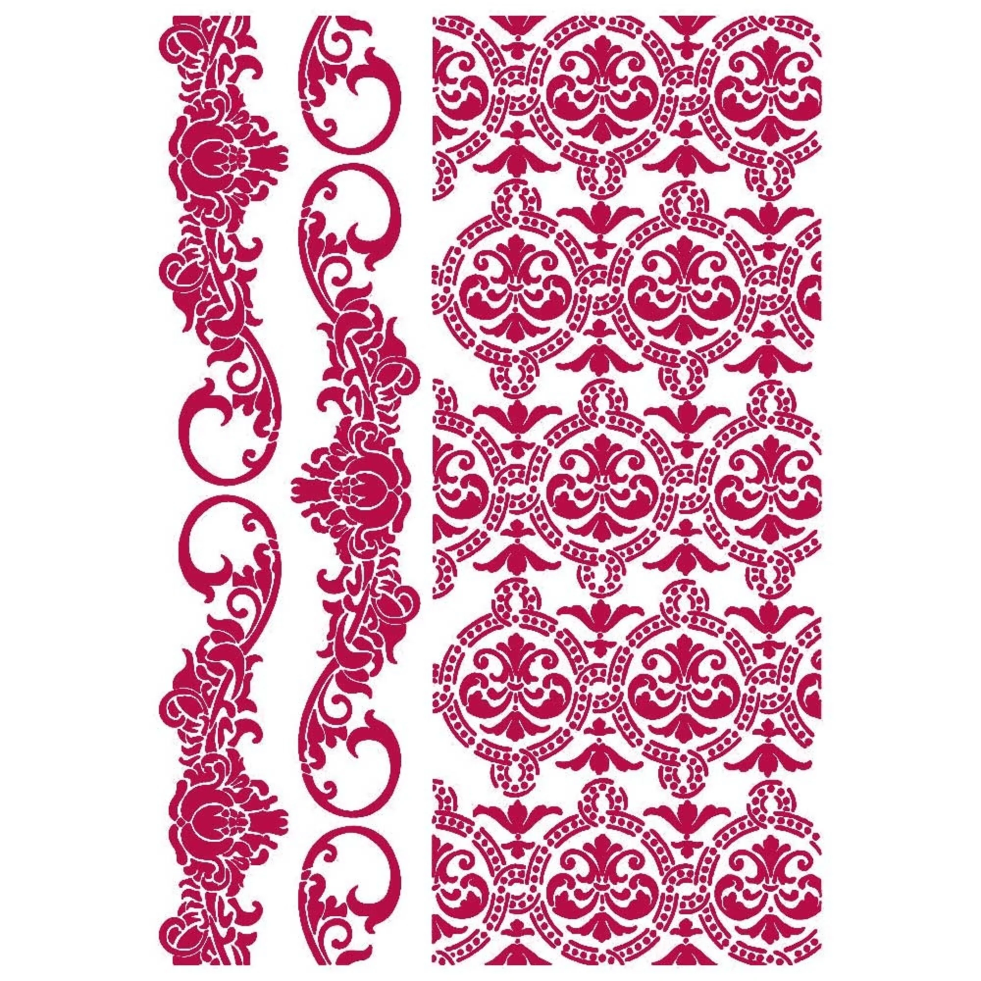 Stamperia 21 x 29.7 cm G Stencil Romantic Journal Border And Texture