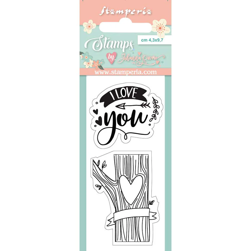 Stamperia 4.3 cm x 9.7 cm Acrylic Stamp I Love You