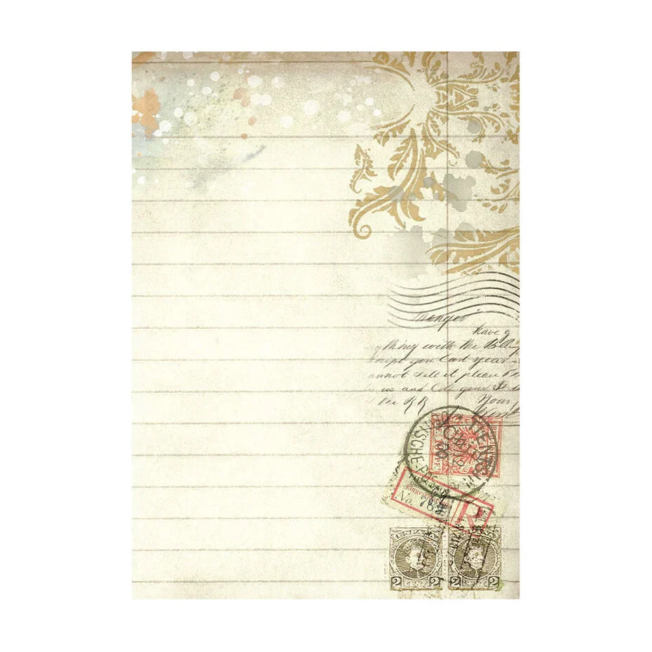 Stamperia Art of Travelling A6 Rice Paper Backgrounds (8pcs) - Image 9