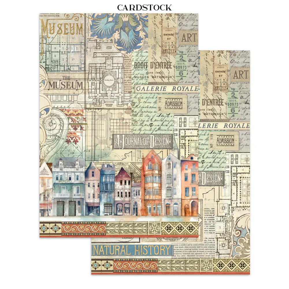 Stamperia Art of Travelling Junk Journal Stickers, Backgrounds, Cut-Outs - Image 2