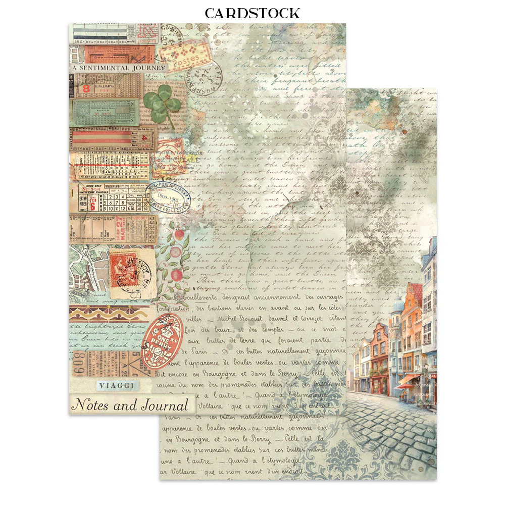 Stamperia Art of Travelling Junk Journal Stickers, Backgrounds, Cut-Outs - Image 3