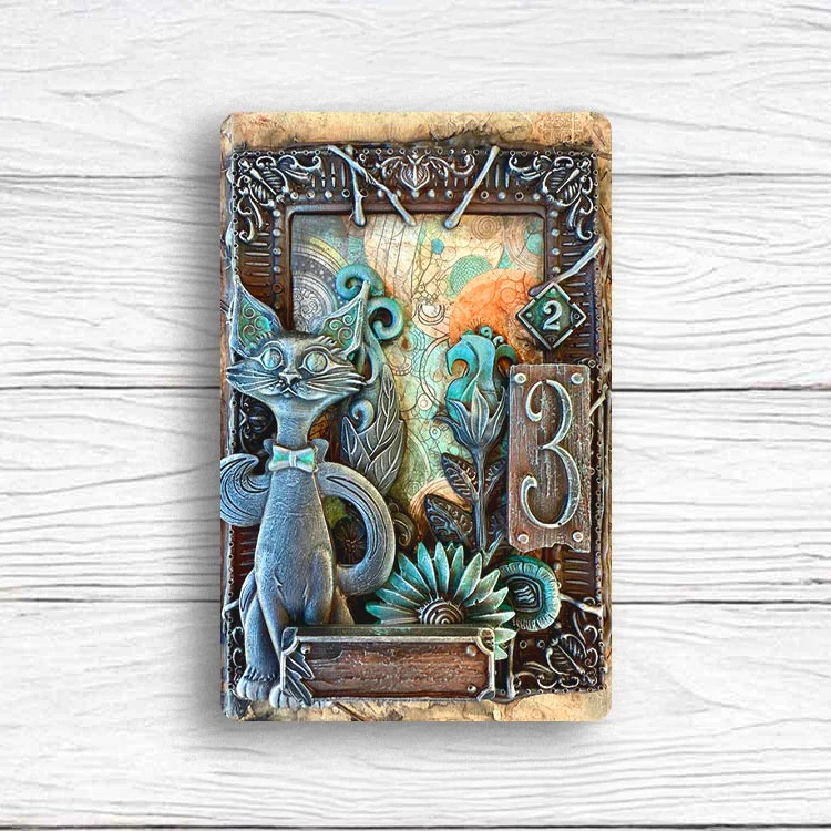 Stamperia Art Stories Wax Patina 40ml Old Steel - Image 2