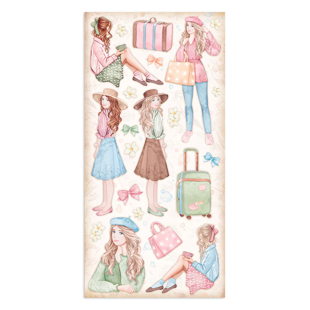 Stamperia Collectables 10 sheets 15x30.5cm (6x12) Create Happiness Oh La La - Image 21