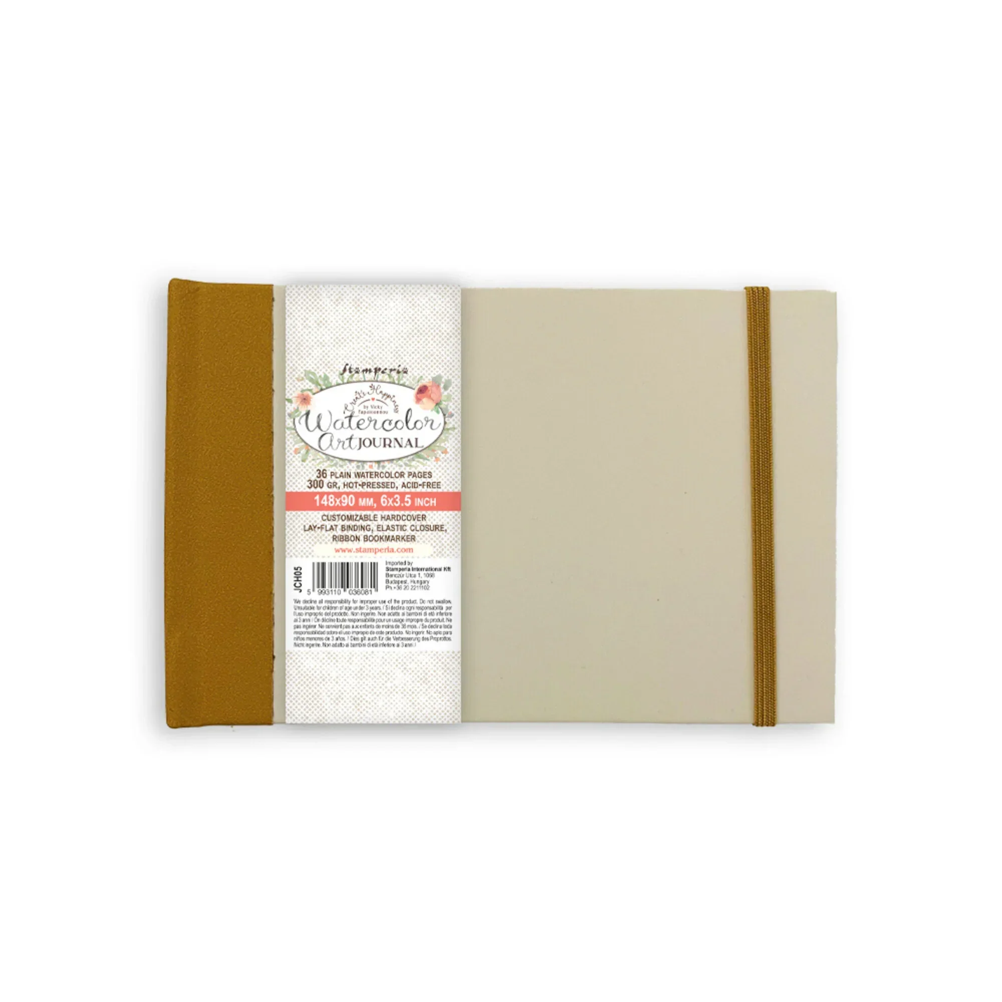 Stamperia Create Happiness 14,8x9cm Watercolor Art Journal
