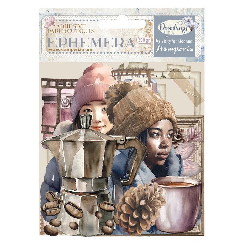 Stamperia Create Happiness Dewdrops Ephemera (38pcs)