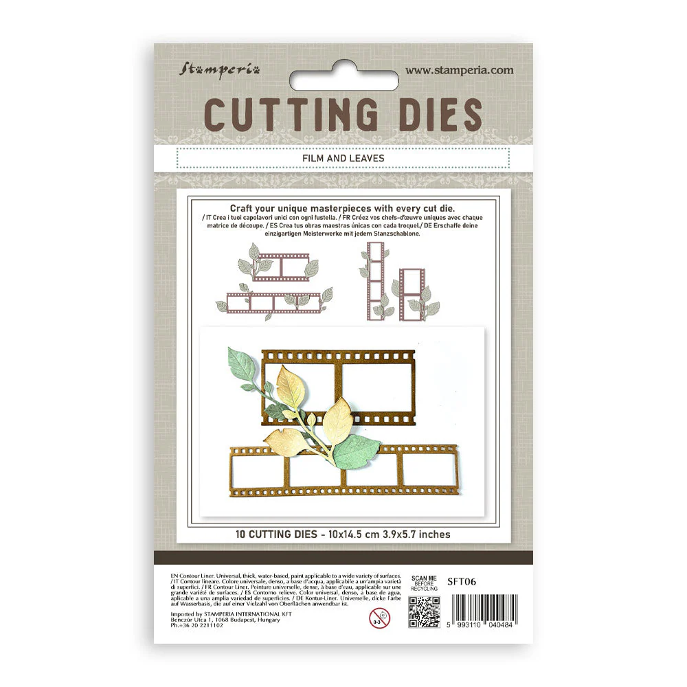 Stamperia Cutting Dies A6 Film and Leaves - Image 2