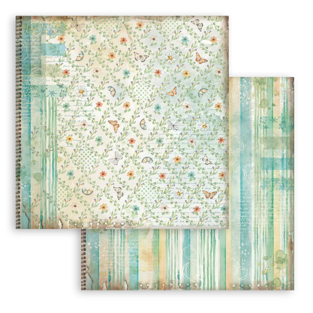 Stamperia Daisy Art 8x8 Inch Paper Pack Maxi Background Selection - Image 11