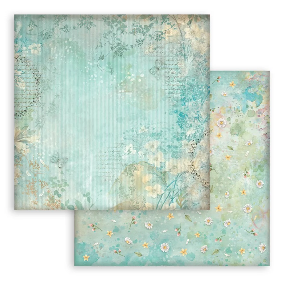 Stamperia Daisy Art 8x8 Inch Paper Pack Maxi Background Selection - Image 5
