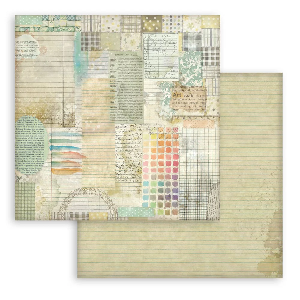 Stamperia Daisy Art 8x8 Inch Paper Pack Maxi Background Selection - Image 7