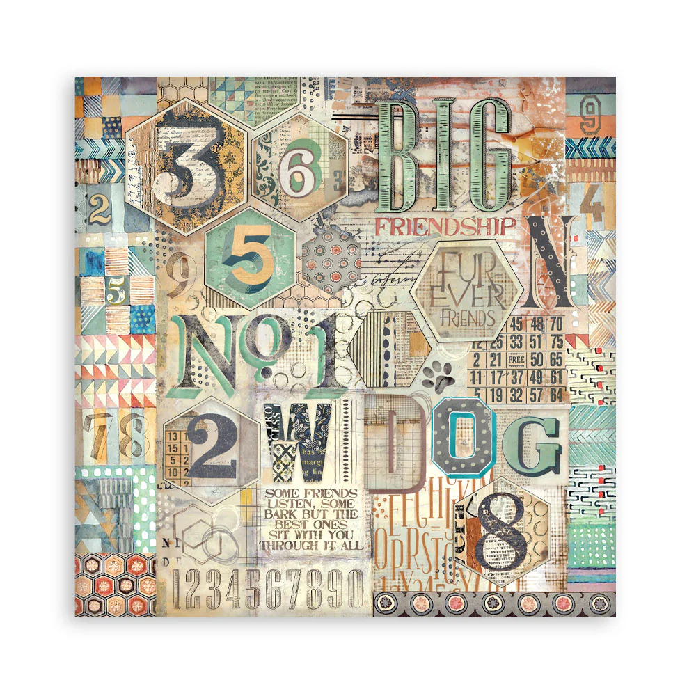 Stamperia Furry Friends 12x12 Inch Maxi Paper Pack (Single Face) - Image 14