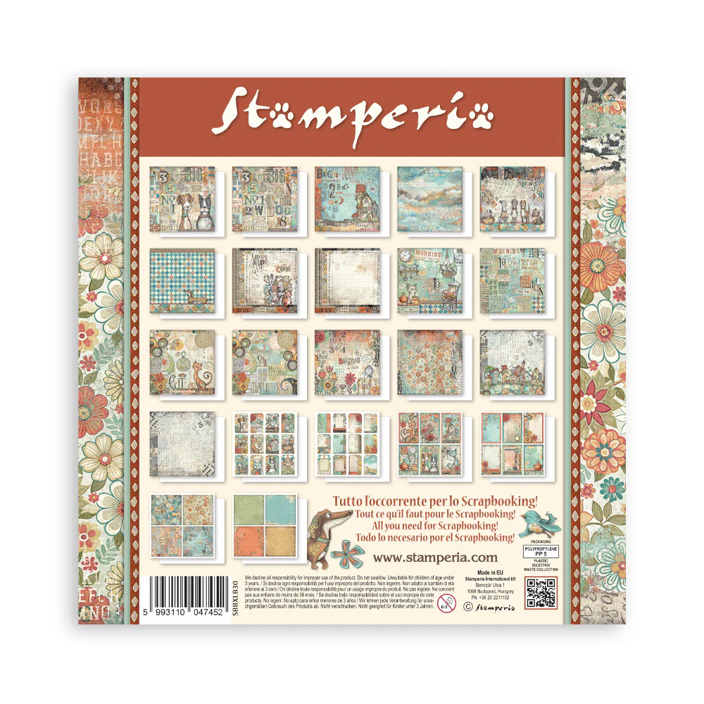 Stamperia Furry Friends 12x12 Inch Maxi Paper Pack (Single Face) - Image 2
