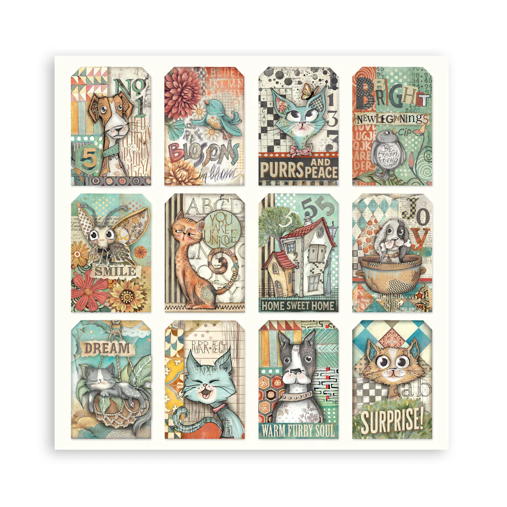 Stamperia Furry Friends 12x12 Inch Maxi Paper Pack (Single Face) - Image 20