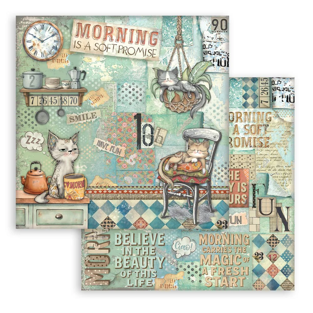 Stamperia Furry Friends 12x12 Inch Paper Pack - Image 32