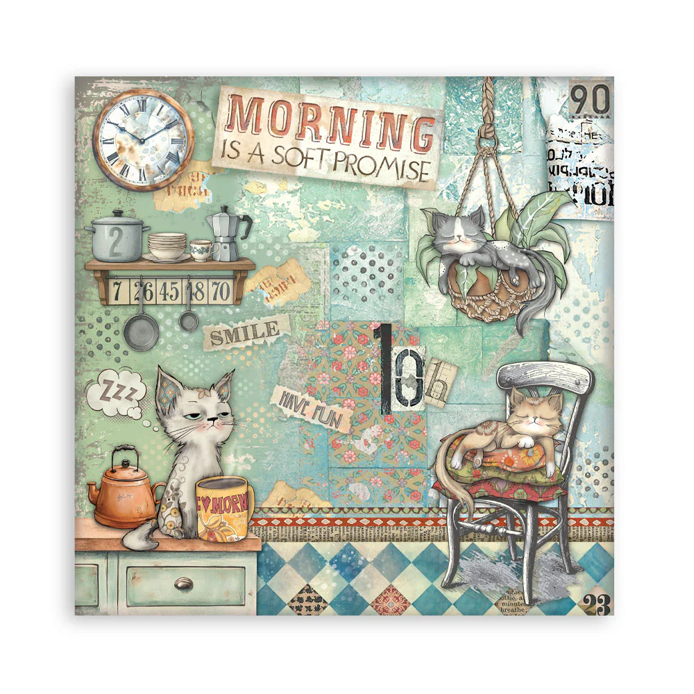 Stamperia Furry Friends 12x12 Inch Paper Pack - Image 33