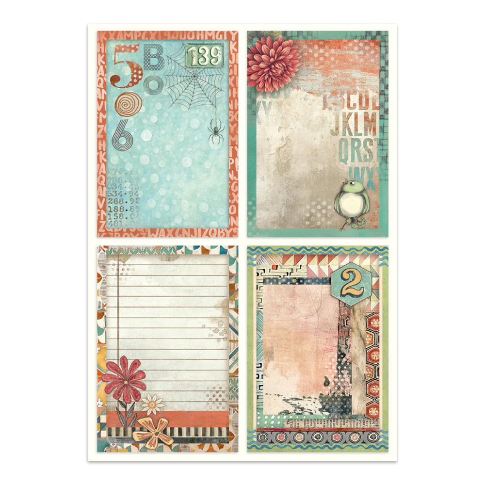 Stamperia Furry Friends Junk Journal Stickers, Backgrounds, Cut-Outs - Image 34