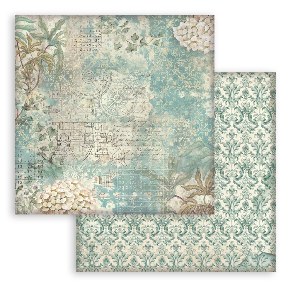 Stamperia Gardens of Time 8x8 Inch Paper Pack Maxi Background Selection (SBBS142) - Image 12