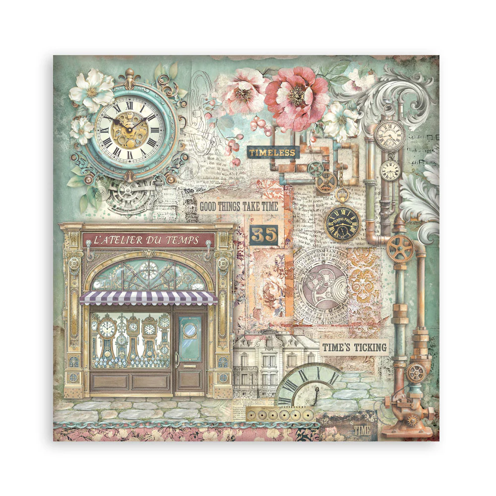 Stamperia Gardens of Time 8x8 Inch Paper Pack Maxi (Singel Face) (SBBSXB24) - Image 10
