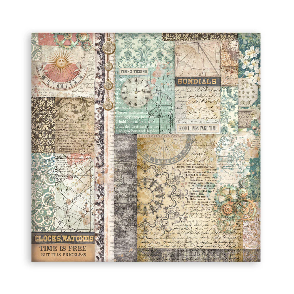 Stamperia Gardens of Time 8x8 Inch Paper Pack Maxi (Singel Face) (SBBSXB24) - Image 12