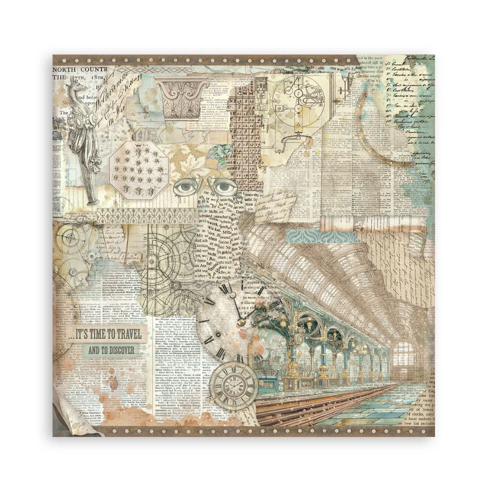 Stamperia Gardens of Time 8x8 Inch Paper Pack Maxi (Singel Face) (SBBSXB24) - Image 13