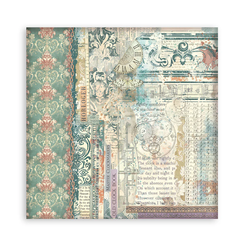Stamperia Gardens of Time 8x8 Inch Paper Pack Maxi (Singel Face) (SBBSXB24) - Image 14