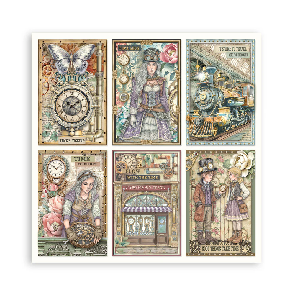 Stamperia Gardens of Time 8x8 Inch Paper Pack Maxi (Singel Face) (SBBSXB24) - Image 18