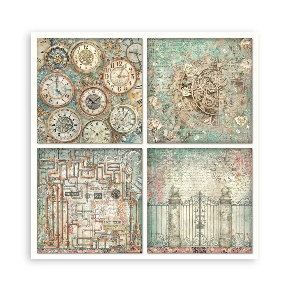 Stamperia Gardens of Time 8x8 Inch Paper Pack Maxi (Singel Face) (SBBSXB24) - Image 23