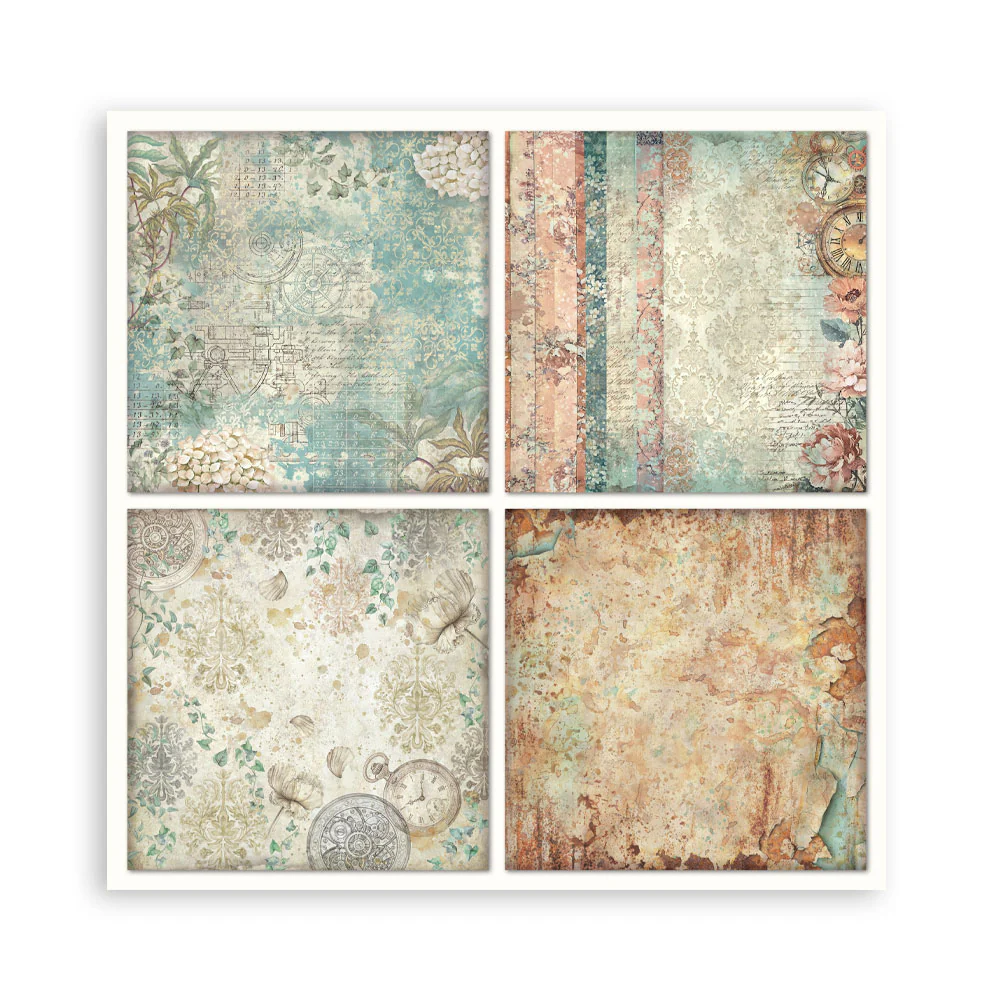 Stamperia Gardens of Time 8x8 Inch Paper Pack Maxi (Singel Face) (SBBSXB24) - Image 24
