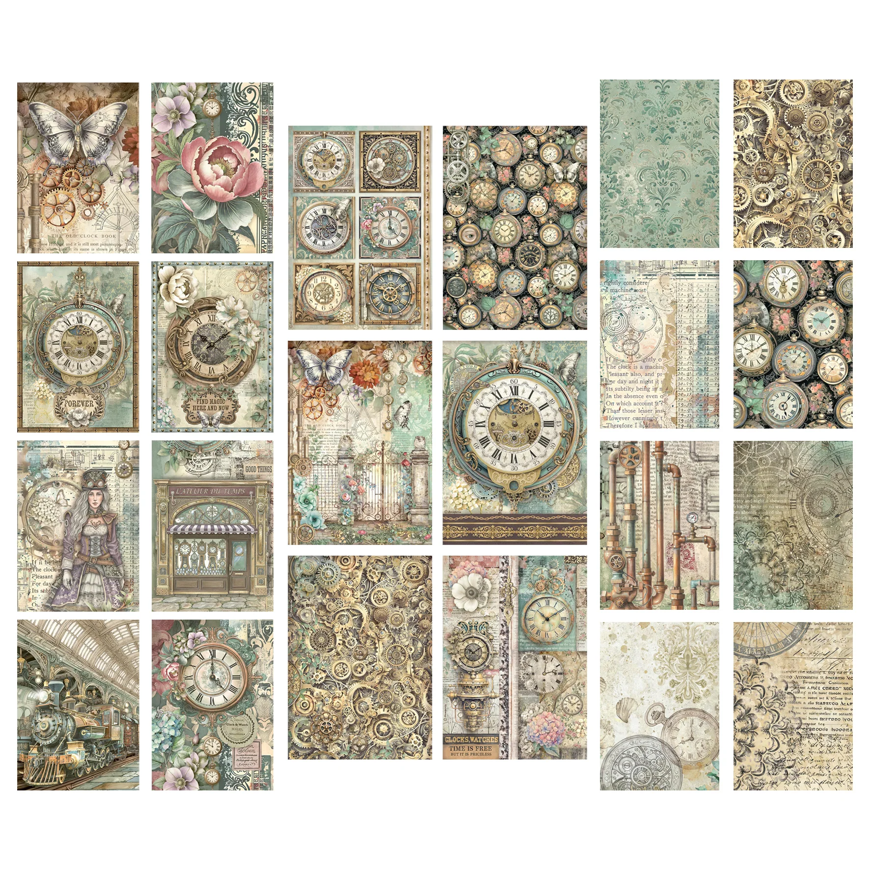 Stamperia Gardens of Time Rice Paper Bundle - Image 2