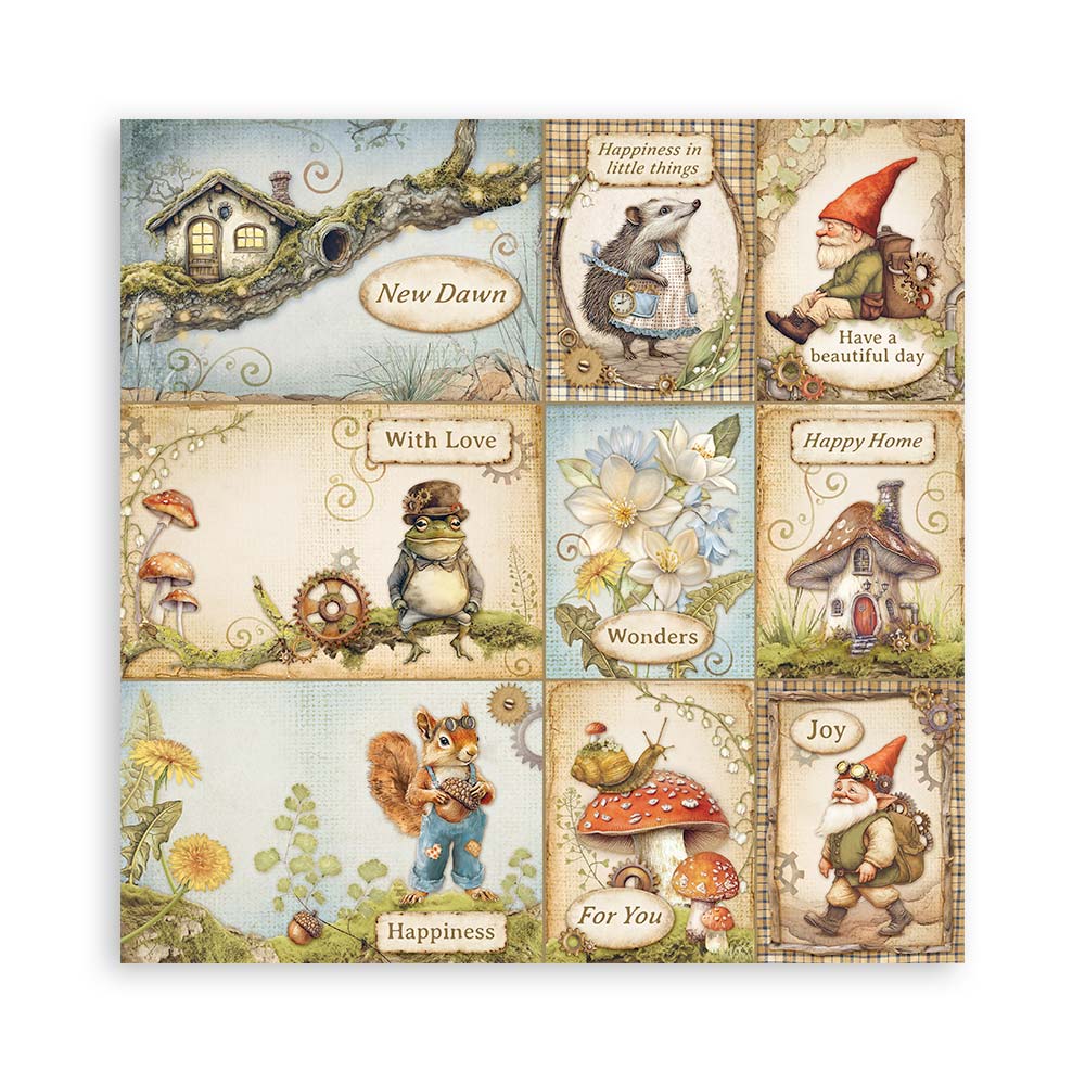 Stamperia Hidden Grove 12x12 Inch Paper Pack - Image 3