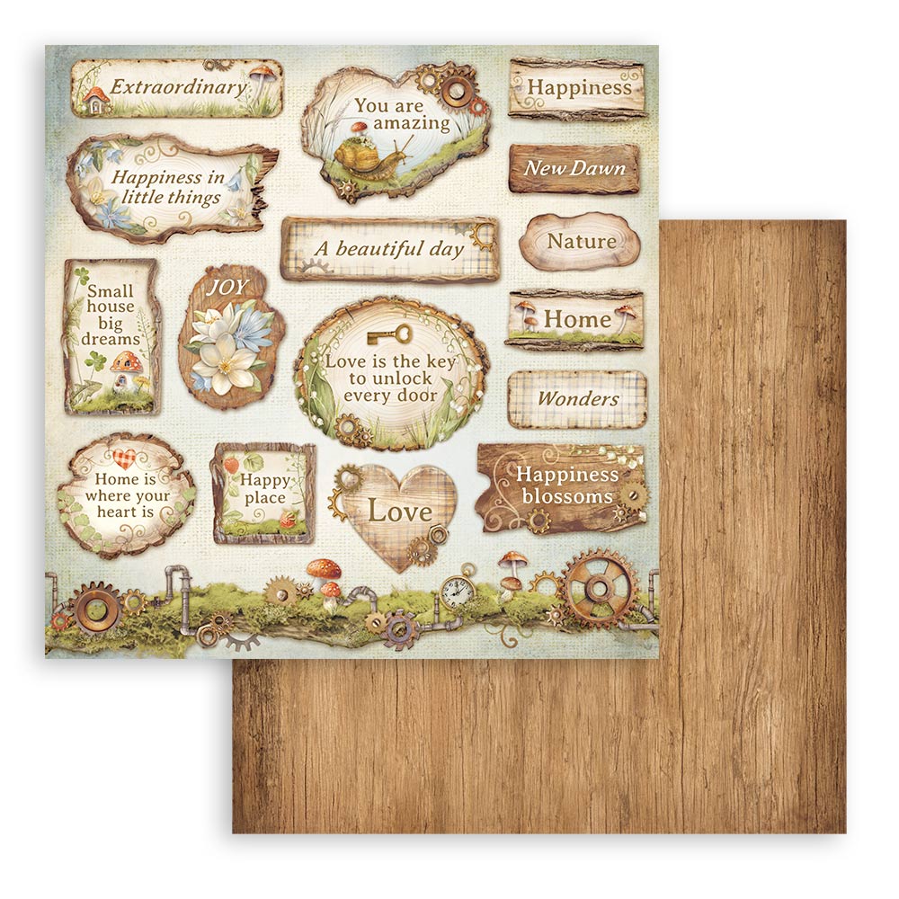Stamperia Hidden Grove 12x12 Inch Paper Pack - Image 5
