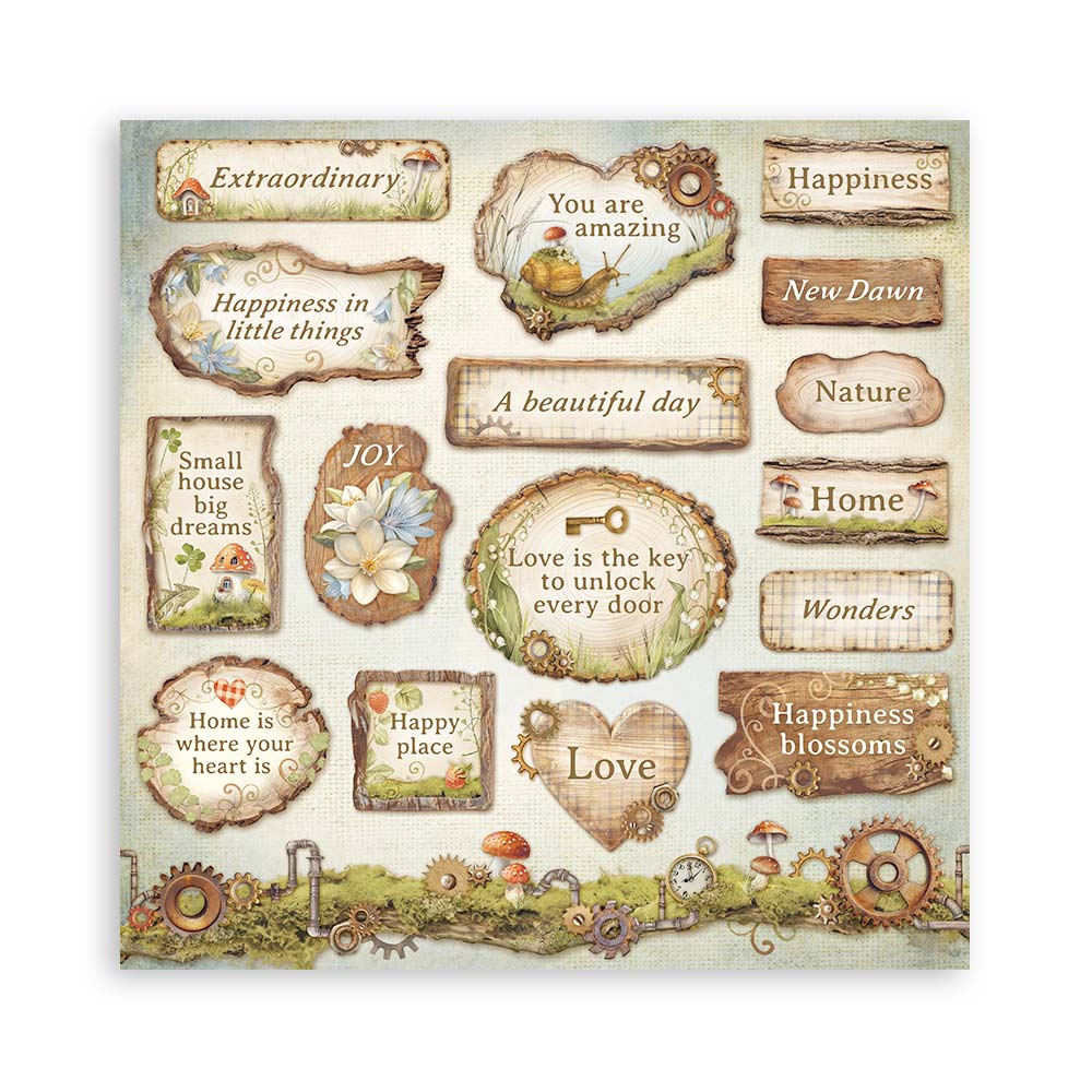 Stamperia Hidden Grove 12x12 Inch Paper Pack - Image 6