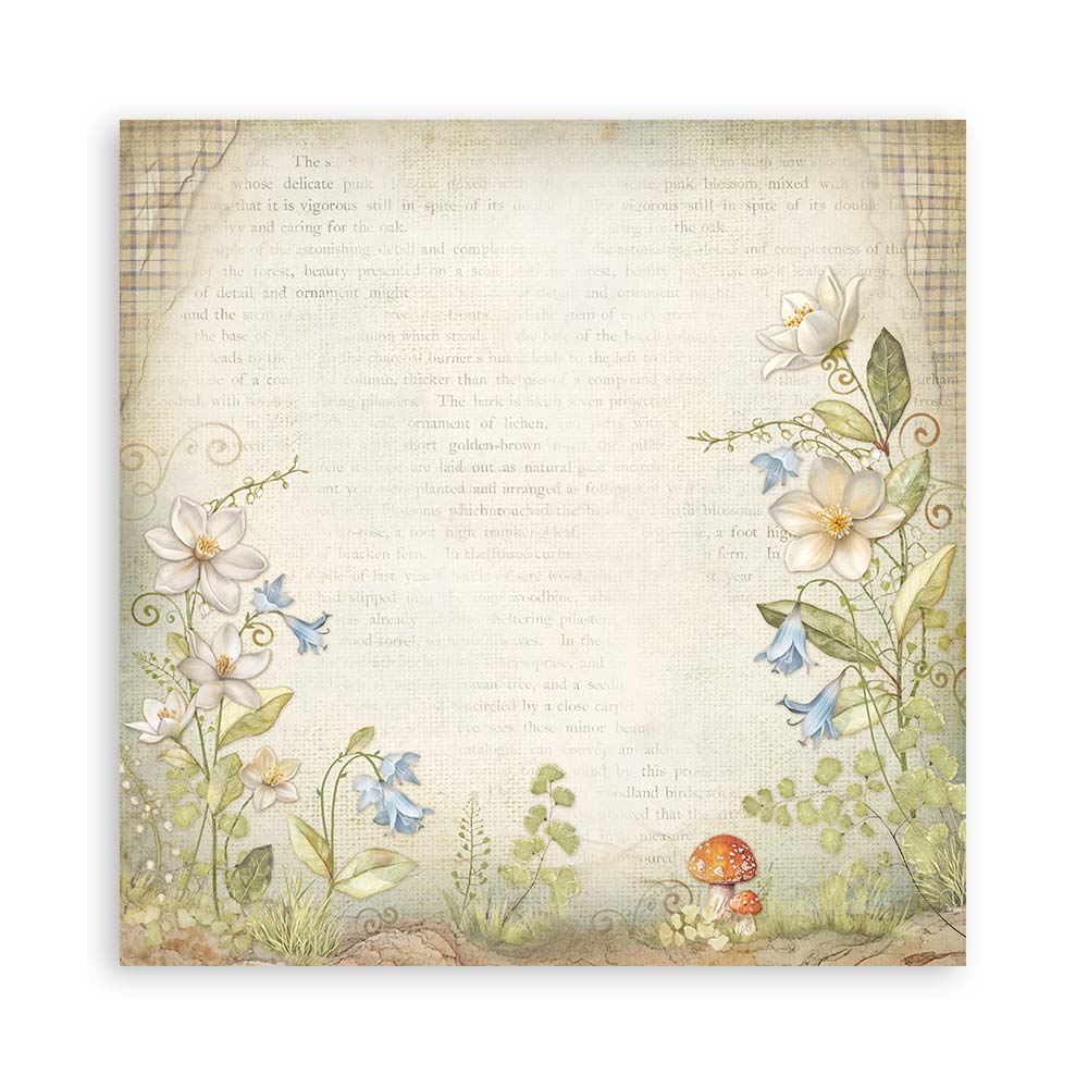Stamperia Hidden Grove 8x8 Inch Paper Pack Maxi Backgrounds Selection (Single Face) - Image 15