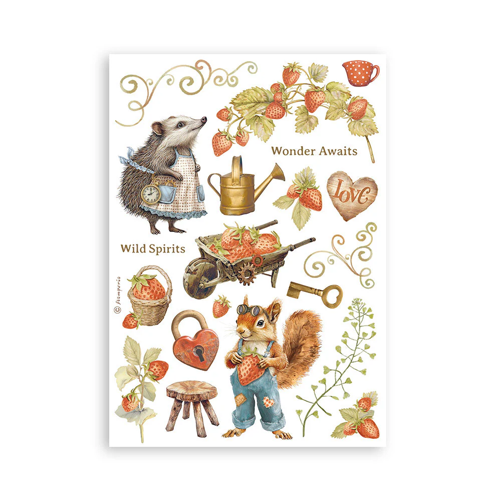 Stamperia Hidden Grove A5 Washi Pad (8pcs) - Image 5