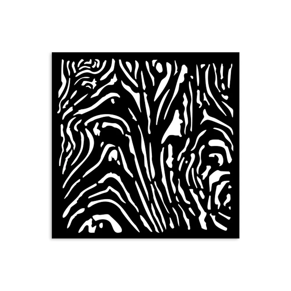 Stamperia Hidden Grove Thick Stencil 12x12cm Wood Pattern - Image 2