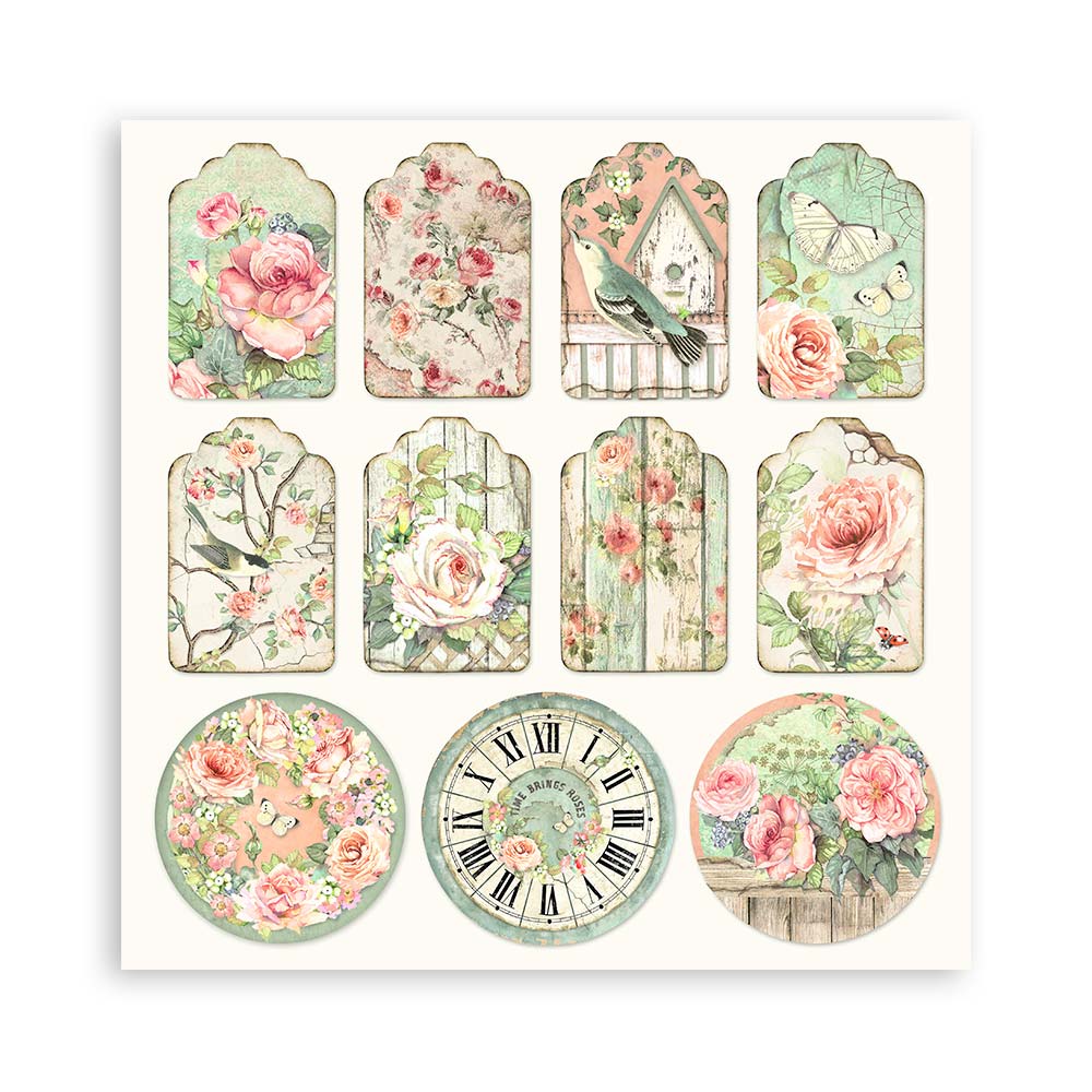 Stamperia House of Roses 12x12 Inch Paper Pack Maxi Backgrounds Selection (Single face) - Image 6