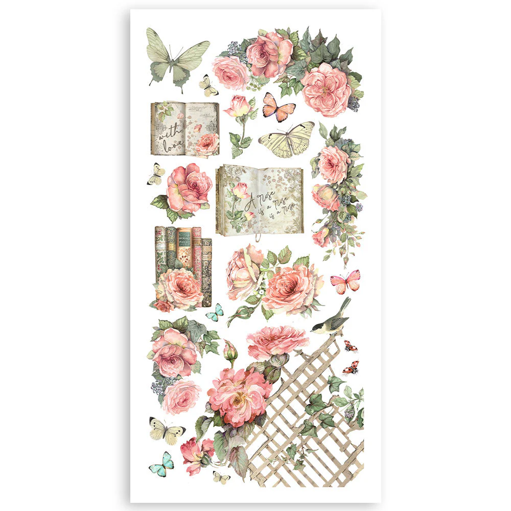 Stamperia House of Roses 6x12 Inch Paper Cut-outs (4pcs) - Image 6