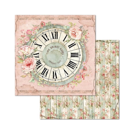 Stamperia House of Roses 8x8 Inch Paper Pack - Image 3