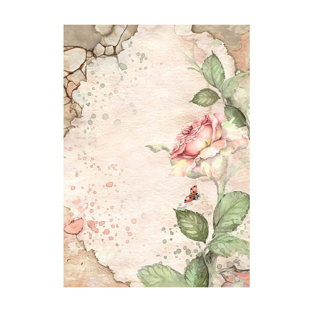 Stamperia House of Roses A6 Rice Paper Backgrounds (8pcs) - Image 9