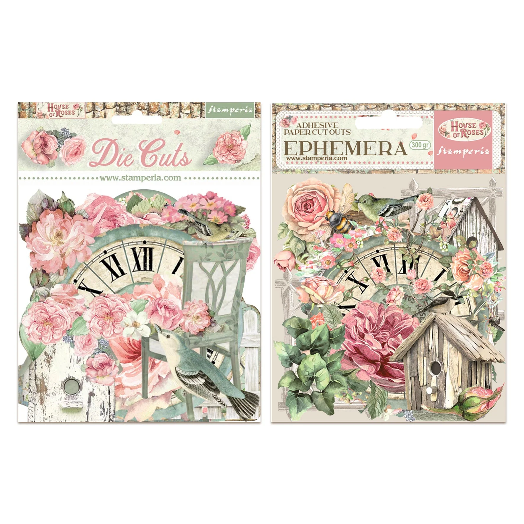 Stamperia House of Roses Ephemera & Die Cuts Bundle