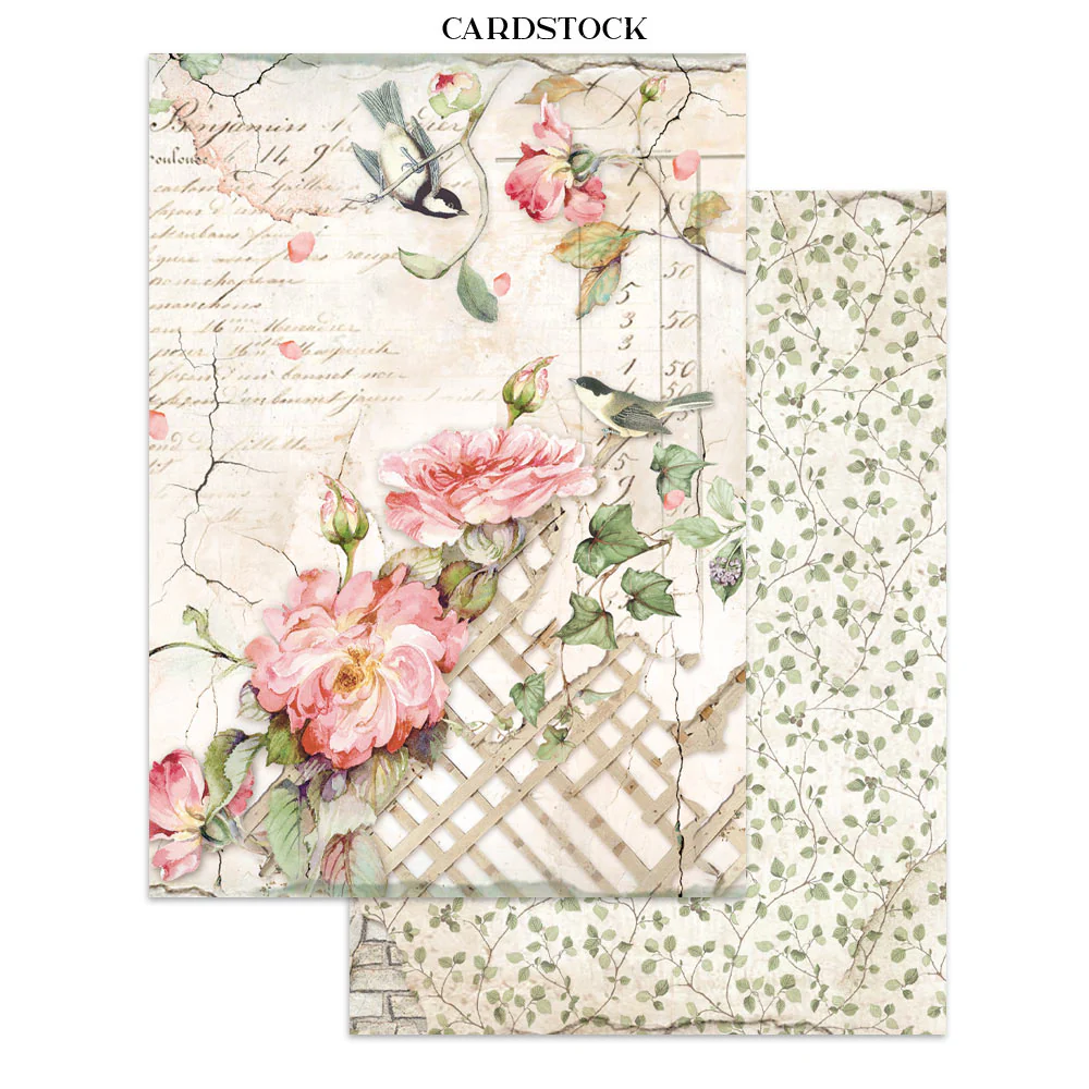 Stamperia House of Roses Junk Journal Stickers, Backgrounds, Cut-Outs (SBJK19) - Image 5