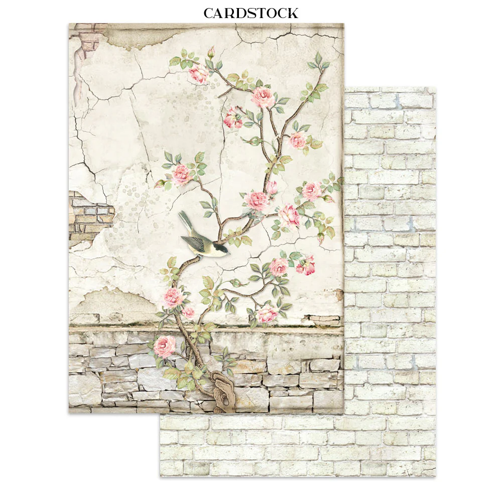Stamperia House of Roses Junk Journal Stickers, Backgrounds, Cut-Outs (SBJK19) - Image 7