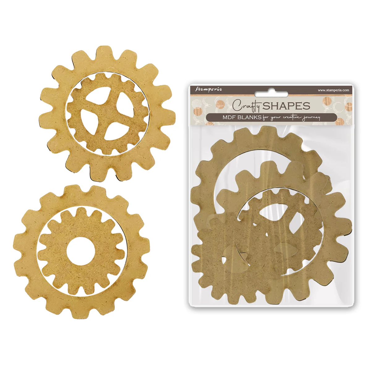 Stamperia MDF Crafty Shapes Blanks Stamperia Master of Magic Gears