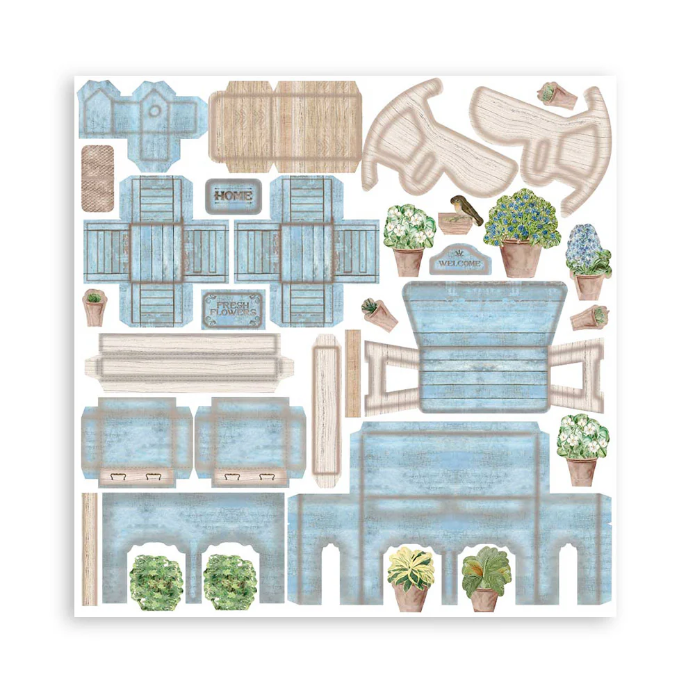 Stamperia Pop Up Kit Romantic Garden House - Image 4