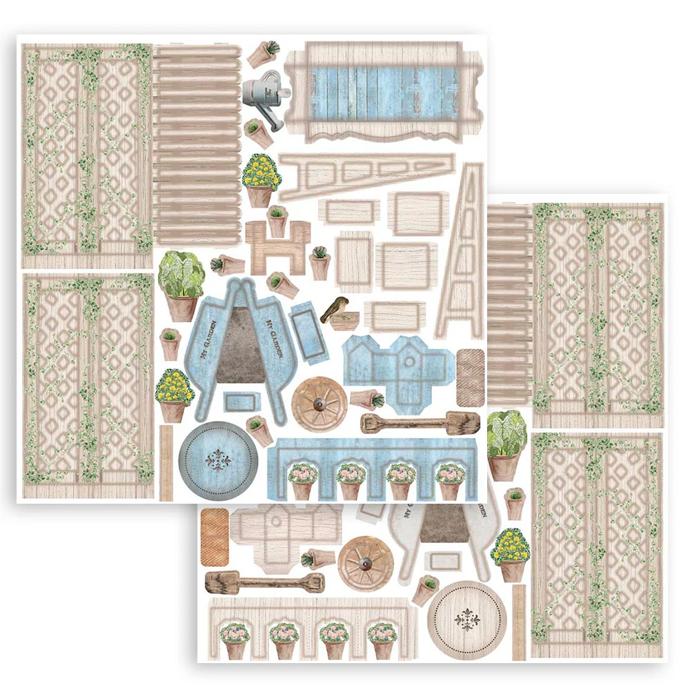 Stamperia Pop Up Kit Romantic Garden House - Image 5