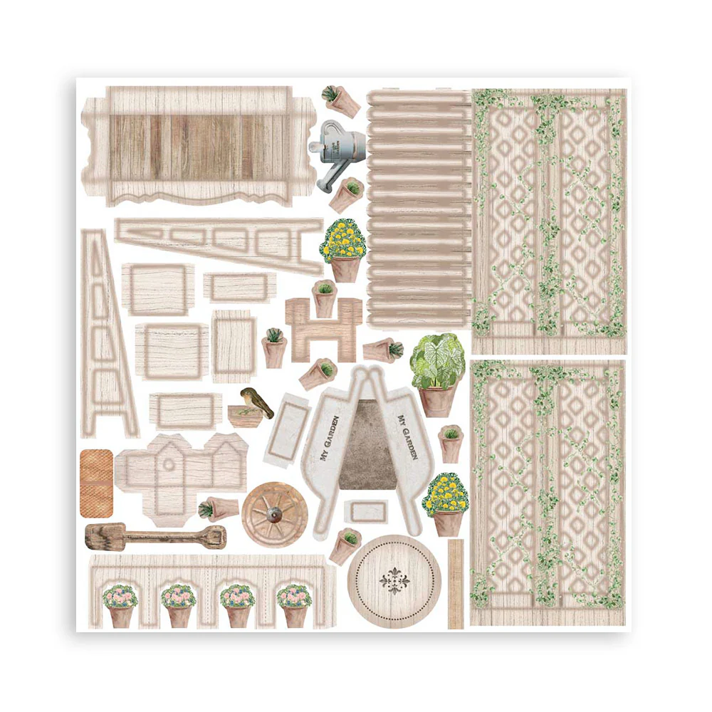 Stamperia Pop Up Kit Romantic Garden House - Image 7