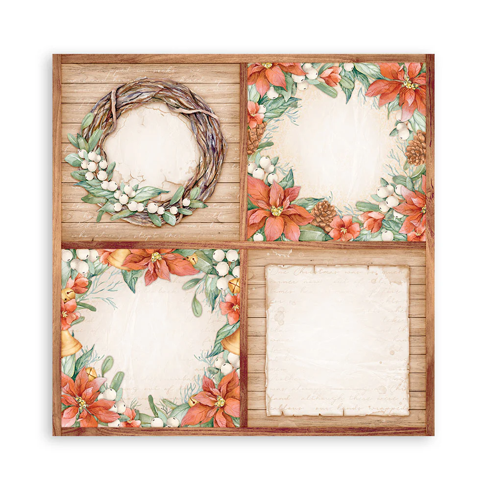 Stamperia Scrapbooking Pad 10 sheets 30.5 x 30.5 (12x12) All Around Christmas - Image 15