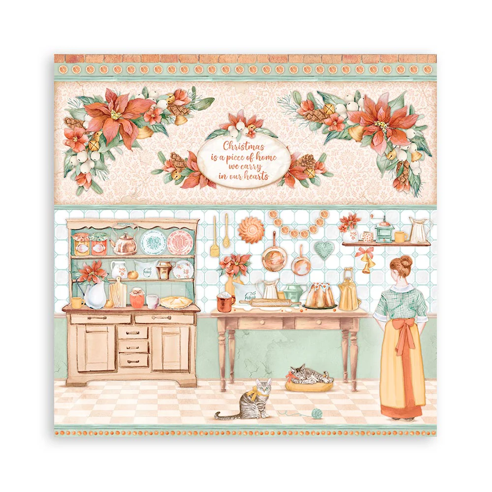 Stamperia Scrapbooking Pad 10 sheets 30.5 x 30.5 (12x12) All Around Christmas - Image 19