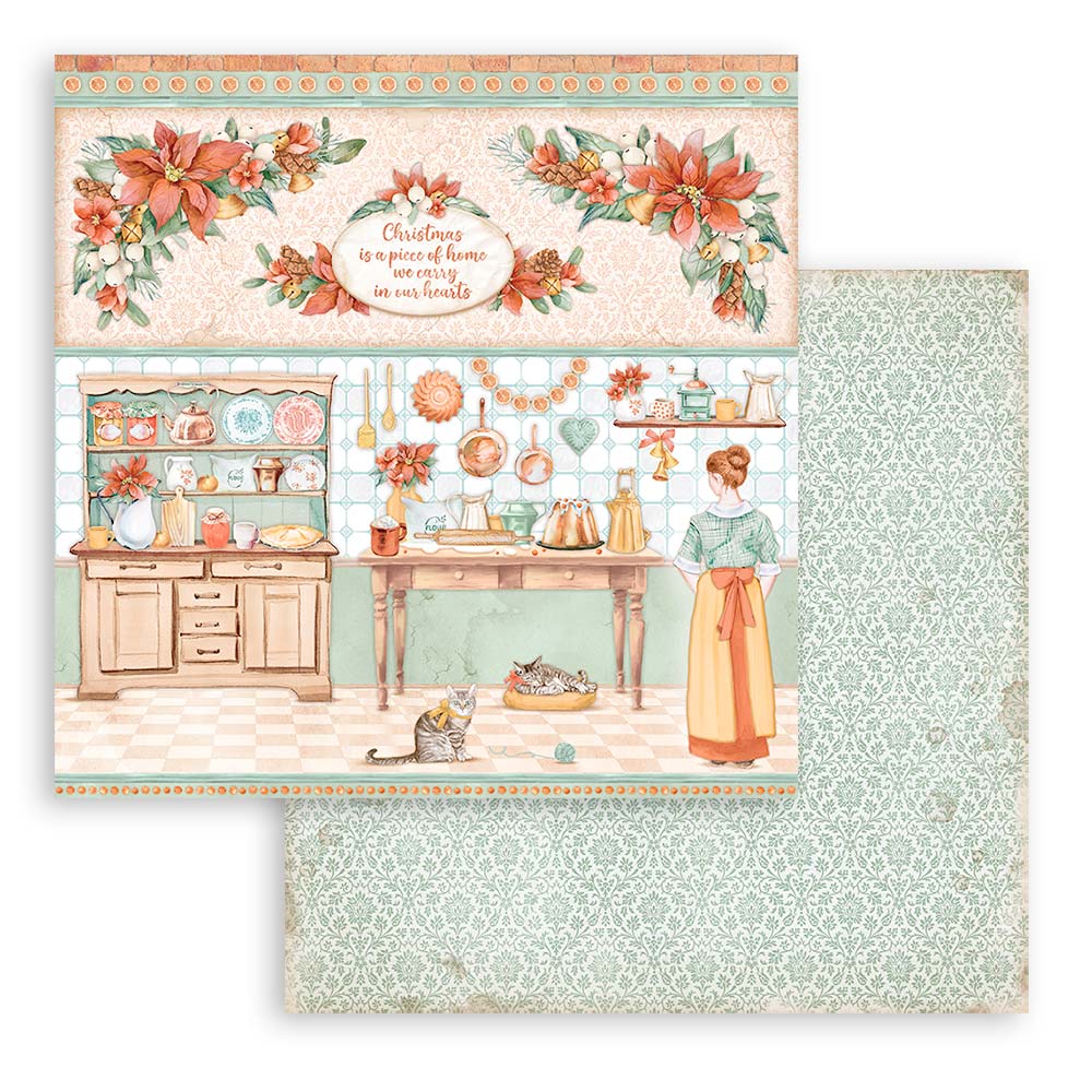 Stamperia Scrapbooking Pad 10 sheets 30.5 x 30.5 (12x12) All Around Christmas - Image 20