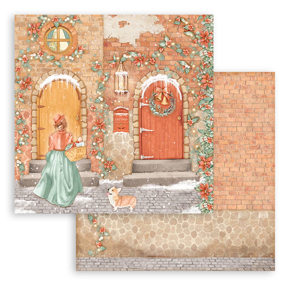 Stamperia Scrapbooking Pad 10 sheets 30.5 x 30.5 (12x12) All Around Christmas - Image 23